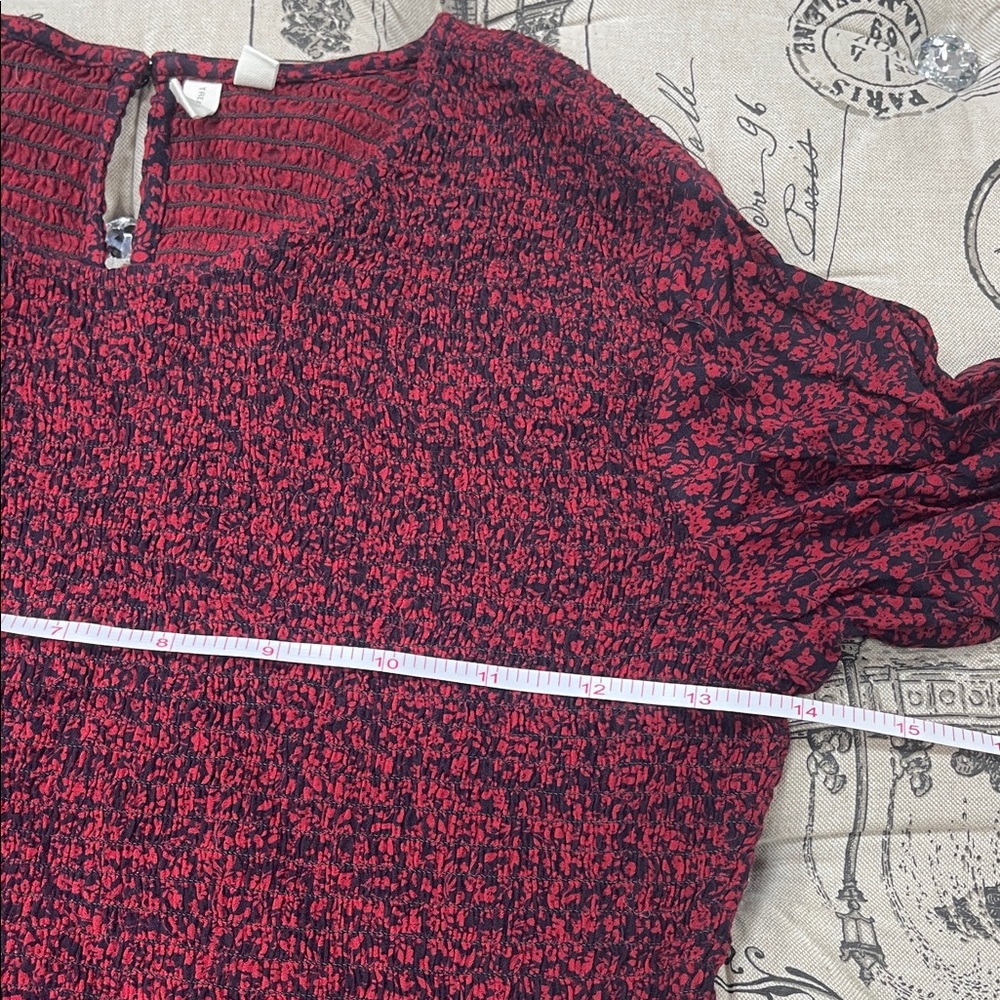 Treasure & Bond Maroon Ruffle Top - Picture 8 of 11